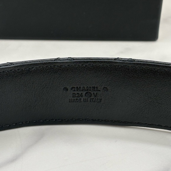 🔥CHANEL•2024 Chain CC Leather Quilted Belt 75/30 - Picture 5 of 6